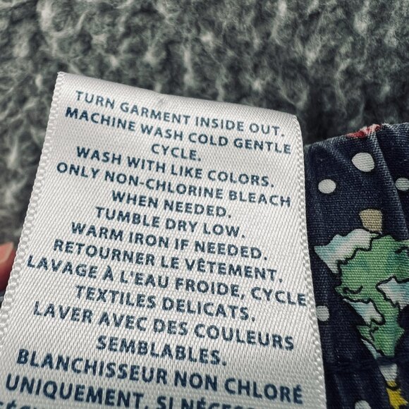 Vineyard Vines Mens Pajama Pants Extra Large Blue Whale Santa Hat Christmas Tree - Picture 6 of 10